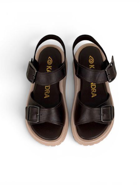 Brown Sandals in genuine leather