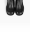 Black Boots in genuine leather for winter