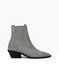 Gray Cowboy boots in natural split suede