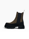 Brown Chelsea boots in genuine Crazy Horse leather for fall