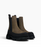 Brown Chelsea boots in genuine Crazy Horse leather for fall