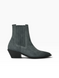 Gray Cowboy boots in natural velour