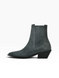 Gray Cowboy boots in natural velour
