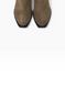 Light brown Boots on heels in natural split suede for fall