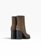 Light brown Boots on heels in natural split suede for fall