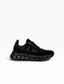 Black Sneakers in shaggy split suede and nylon fabric