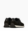 Brown Sneakers in shaggy split suede and nylon fabric