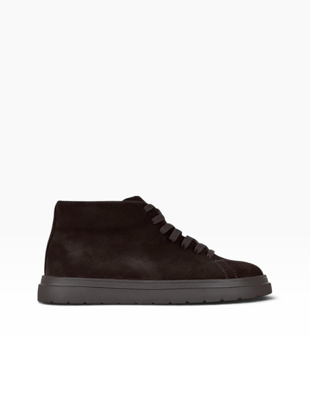 Brown Boots in natural split suede for fall