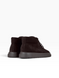 Brown Boots in natural split suede for fall
