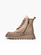 Beige Boots in genuine leather for winter