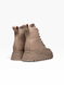 Beige Boots in genuine leather for winter