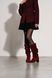 Burgundy Boots in natural split suede for fall
