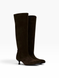 Brown Boots in natural split suede for fall