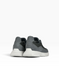 Dark gray Sneakers in natural split suede and nylon mesh