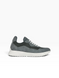 Dark gray Sneakers in natural split suede and nylon mesh