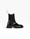 Black Chelsea boots in natural naplak leather for winter