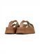 Walnut Slides in natural split suede