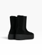 Black Chelsea boots in natural split suede for fall