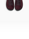 Burgundy Anatomic sneakers in natural split suede