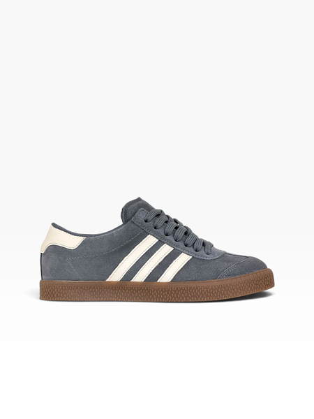 Dark gray Sneakers in natural split suede