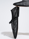 Black Ballet flats with a strap in mesh