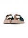 Green Slides in natural nubuck