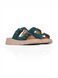 Green Slides in natural nubuck