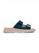 Green Slides in natural nubuck