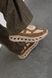 Beige-walnut Sneakers in natural split suede and nylon fabric