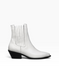 White Cowboy boots in genuine leather
