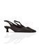 Brown Slingbacks in genuine leather