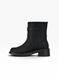 Black Boots in genuine Crazy Horse leather for fall