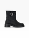 Black Boots in genuine Crazy Horse leather for fall