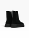 Black Chelsea boots in natural split suede for fall