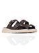 Brown Slides in genuine leather