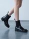 Black Chelsea boots in natural naplak leather for fall