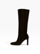 Brown Boots in natural split suede for fall