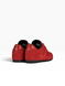 Red Sneakers in natural split suede
