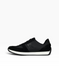 Black Sneakers in shaggy split suede and nylon fabric