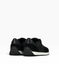 Black Sneakers in shaggy split suede and nylon fabric