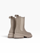 Beige Chelsea boots in natural split suede for fall