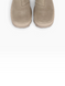 Beige Chelsea boots in natural split suede for fall