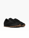 Black Sneakers in natural split suede and leather