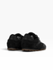 Black Sneakers in natural split suede and leather