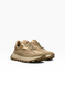 Beige Sneakers in natural split suede and nylon fabric