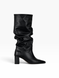 Black Boots in genuine leather for fall