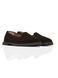 Brown Ballet flats in natural split suede