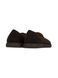 Brown Ballet flats in natural split suede