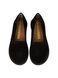 Brown Ballet flats in natural split suede
