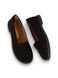 Brown Ballet flats in natural split suede
